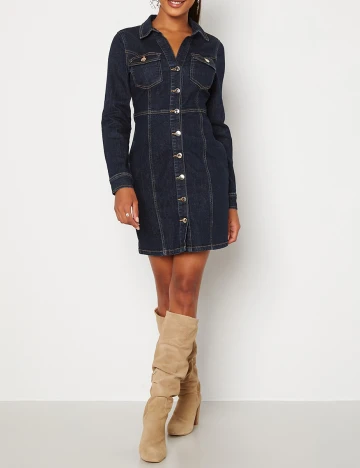 Rochie scurta Chiara Forthi, bleumarin, 36