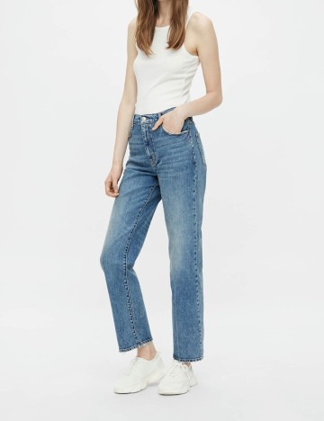 Blugi Pieces, albastru, W31/L32
