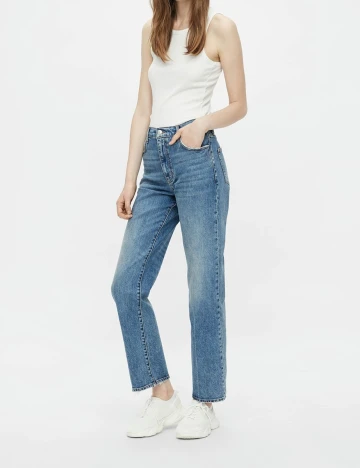 Blugi Pieces, albastru, W31/L32 Albastru
