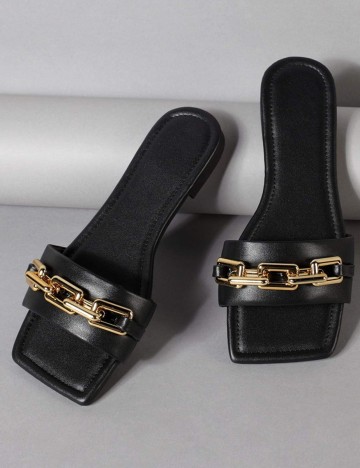 Slapi SHEIN, negru, 39