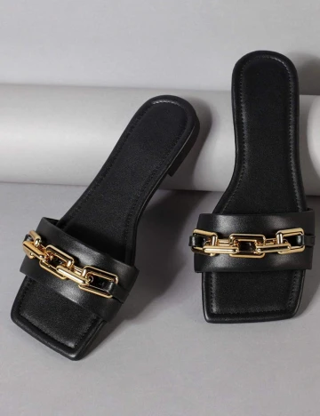 Slapi SHEIN, negru, 39 Negru