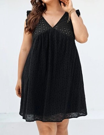 Rochie scurta SHEIN CURVE, negru, 0 XL
