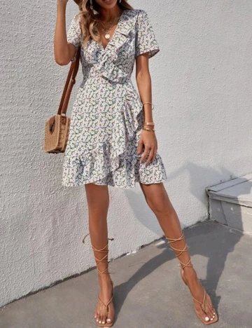 Rochie scurta SHEIN, floral, XL