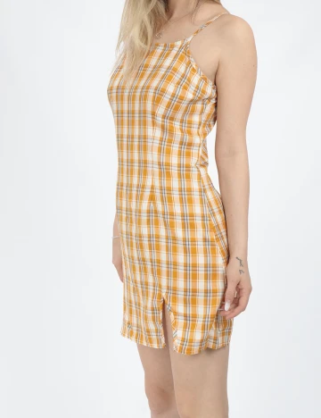 Rochie Scurta SHEIN, mustar, XS