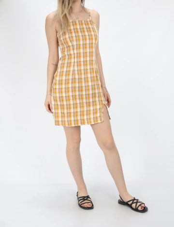 Rochie Scurta SHEIN, mustar, XS
