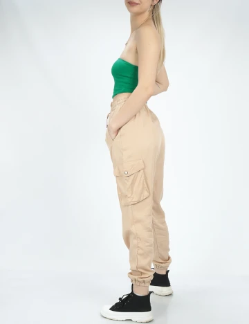 Pantaloni Reserved, maro deschis, 36