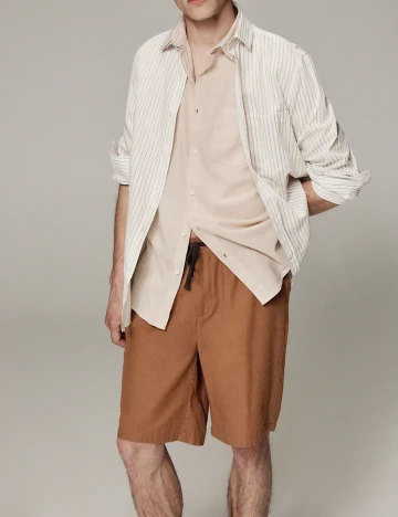 Pantaloni Scurti Reserved, maro, S