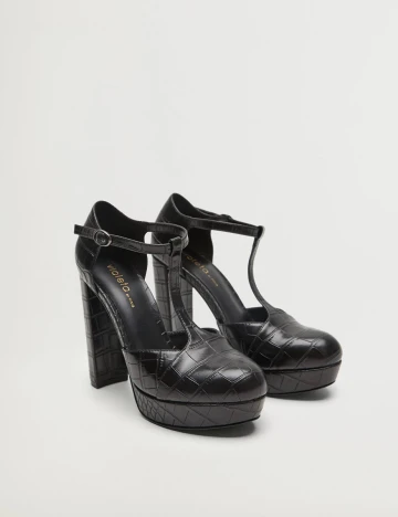 Pantofi Mango Violeta, negru, 39