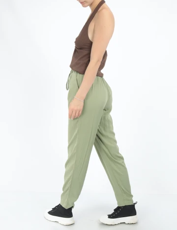 Pantaloni Reserved, verde, 34
