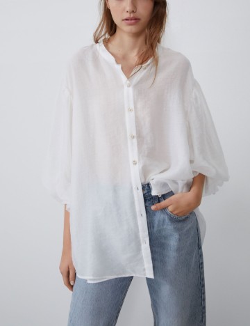 Camasa Zara, alb, M