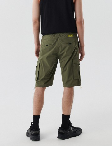 Pantaloni scurti CROPP, verde inchis