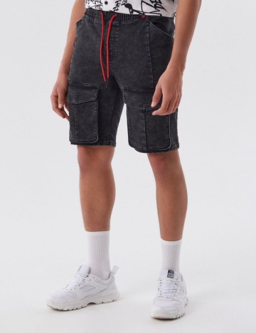 
						Pantaloni scurti CROPP, negru, 28