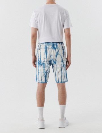 Pantaloni Scurti CROPP, alb/albastru, 38