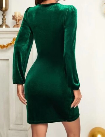 Rochie scurta SHEIN, verde, XL