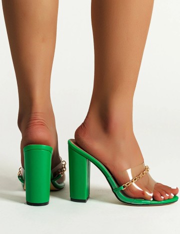 Sandale SHEIN, verde, 37