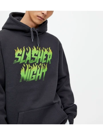 Hanorac Pull&Bear, gri inchis, L