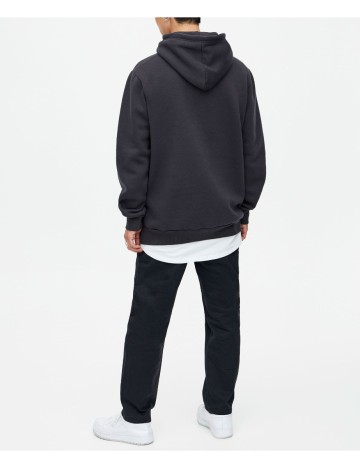 Hanorac Pull&Bear, gri inchis, L