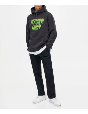 Hanorac Pull&Bear, gri inchis, L