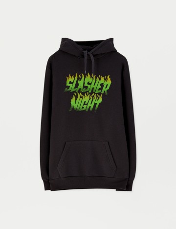 Hanorac Pull&Bear, gri inchis, L
