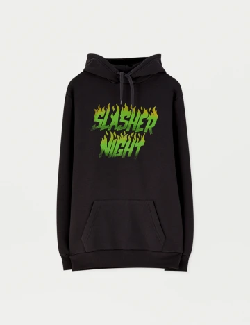 Hanorac Pull&Bear, gri inchis, L
