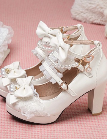 Pantofi SHEIN, alb, 37