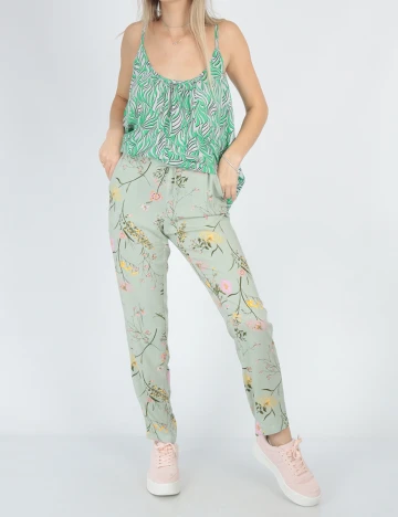 Pantaloni Vero Moda, verde, XS
