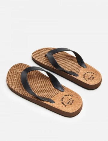 Slapi CROPP, negru/maro, 46