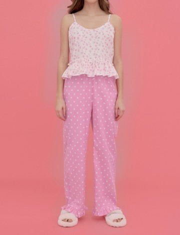 Pantaloni de pijama Vero Moda, roz, XL
