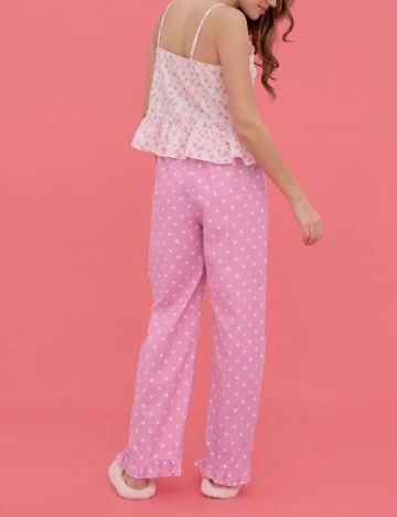 Pantaloni de pijama Vero Moda, roz, XL