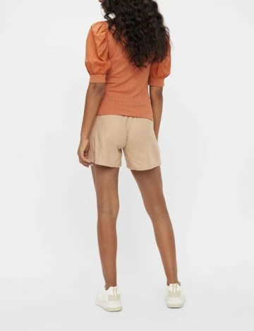 Pantaloni scurti Mamalicious Plus Size, maro Maro
