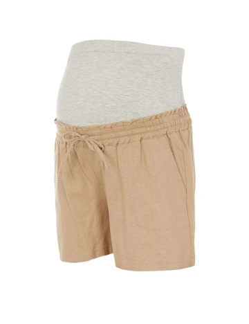 Pantaloni scurti Mamalicious Plus Size, maro Maro