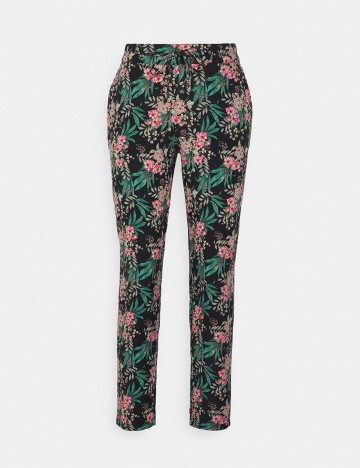 
						Pantaloni Vero Moda, negru floral, XL