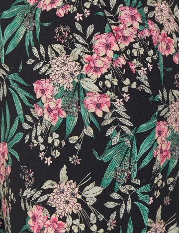 Pantaloni Vero Moda, negru floral, XL