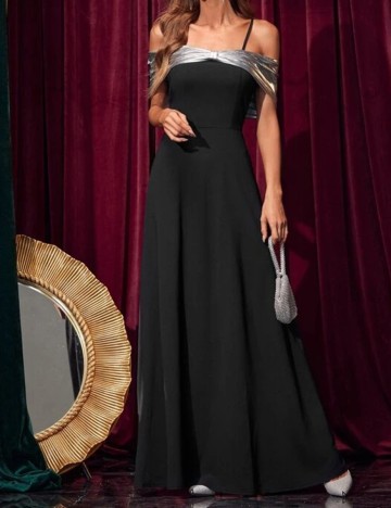 Rochie lunga SHEIN, negru, XL