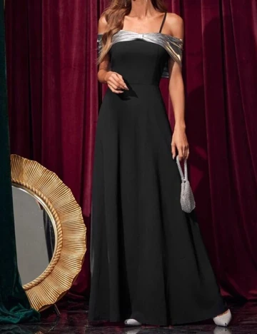 Rochie lunga SHEIN, negru, XL Negru