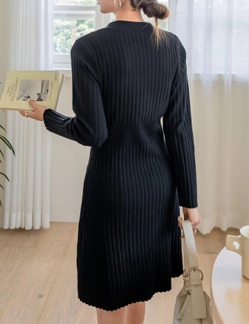 Rochie medie SHEIN, negru, M