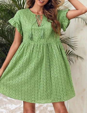 Rochie Scurta SHEIN, verde, S
