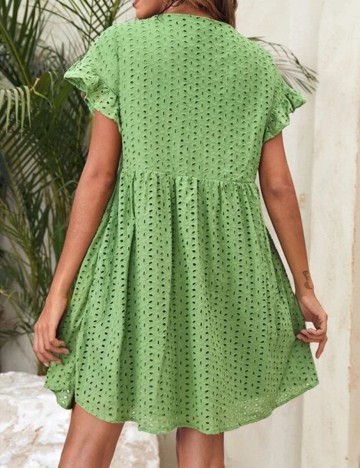 Rochie Scurta SHEIN, verde, S