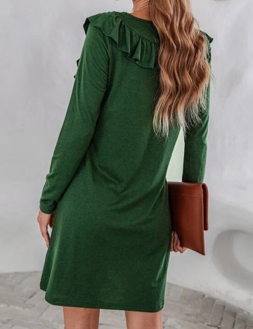 Rochie scurta SHEIN, verde, S