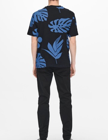 Tricou Only, bleumarin inchis, S