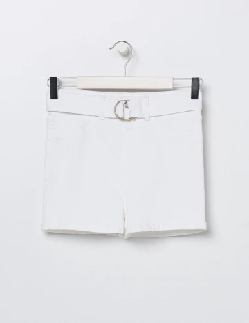 Pantaloni Scurti Sinsay, alb, 32 Alb
