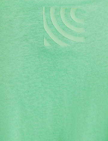 Tricou Bershka, verde, XL Verde