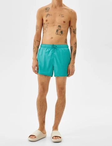 Short de baie Bershka, turcoaz Verde