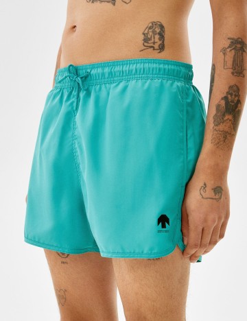 Short de baie Bershka, turcoaz