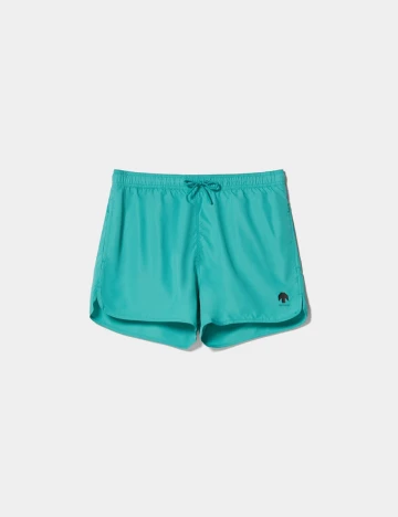 Short de baie Bershka, turcoaz Verde