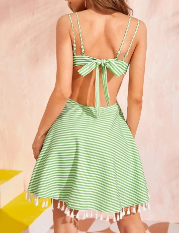 Rochie scurta SHEIN, verde, L Verde