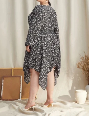 Rochie scurta SHEIN CURVE, negru, 0 XL Negru