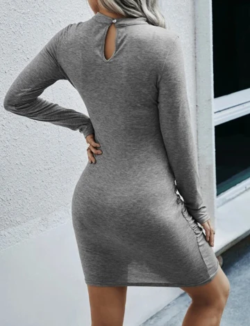Rochie scurta SHEIN, gri, L Gri