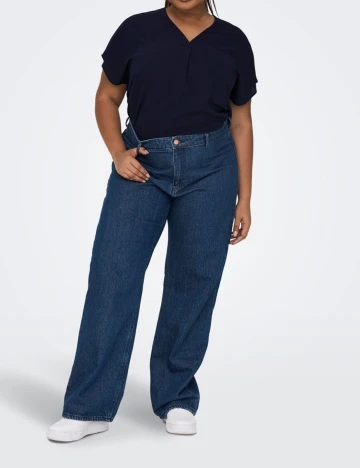 Bluza Only Carmakoma, bleumarin, 46 Albastru