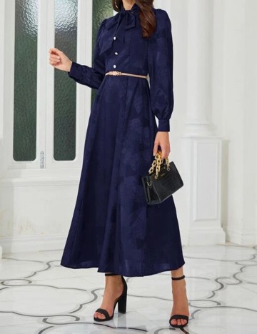 Rochie medie SHEIN, bleumarin, S